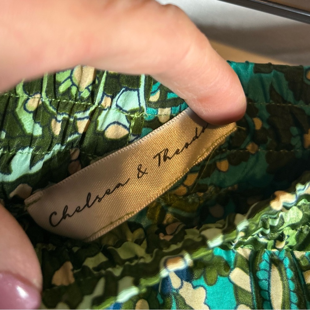 Green & Blue Paisley Palazzo Pants πππ¦ - Picture 2 of 3